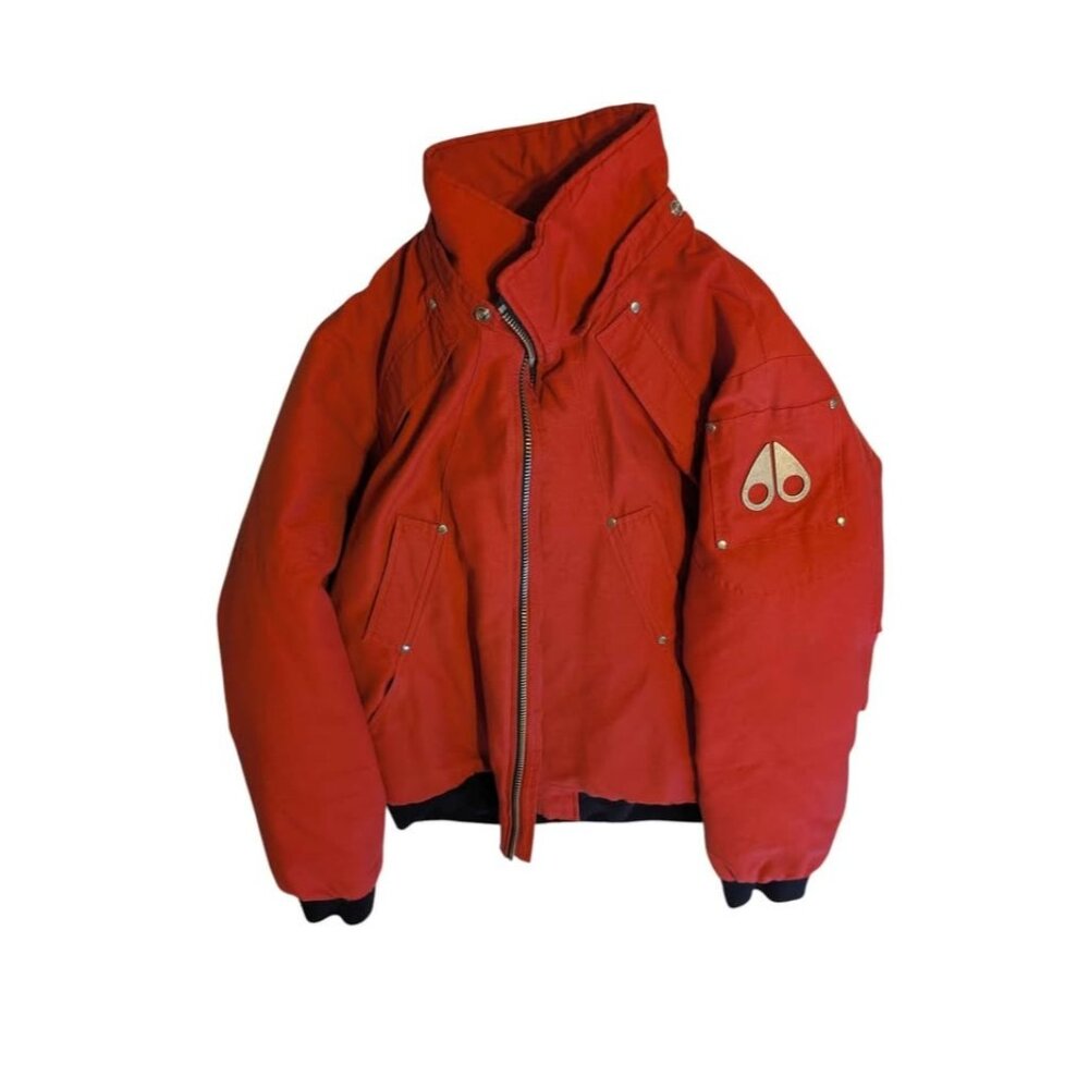 Moose Knuckles Men's Red Down Jacket Large